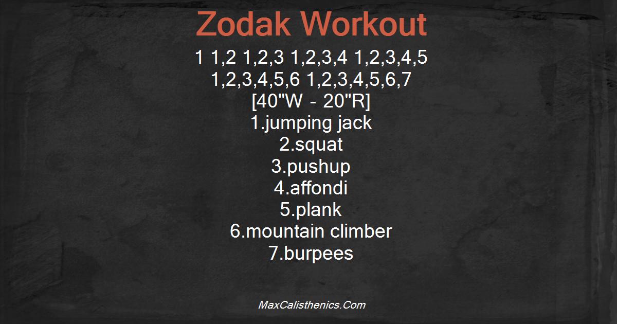 Zodak Workout
