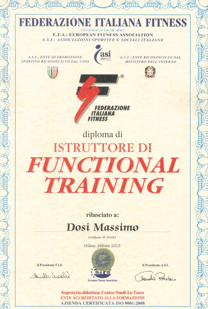 Diploma FIF Functional Training